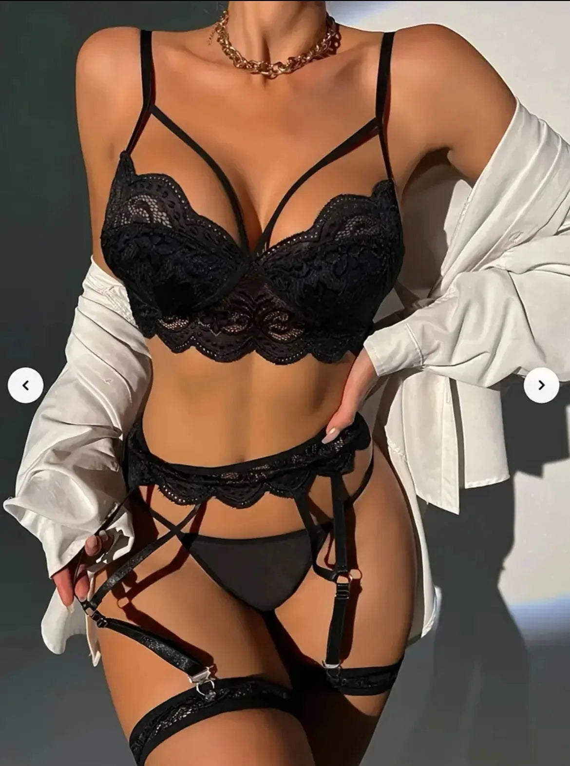 Erotic Sexy Lace Bra And Panty Set Underwear